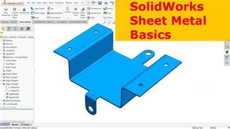 SolidWorks sheet metal toolbar